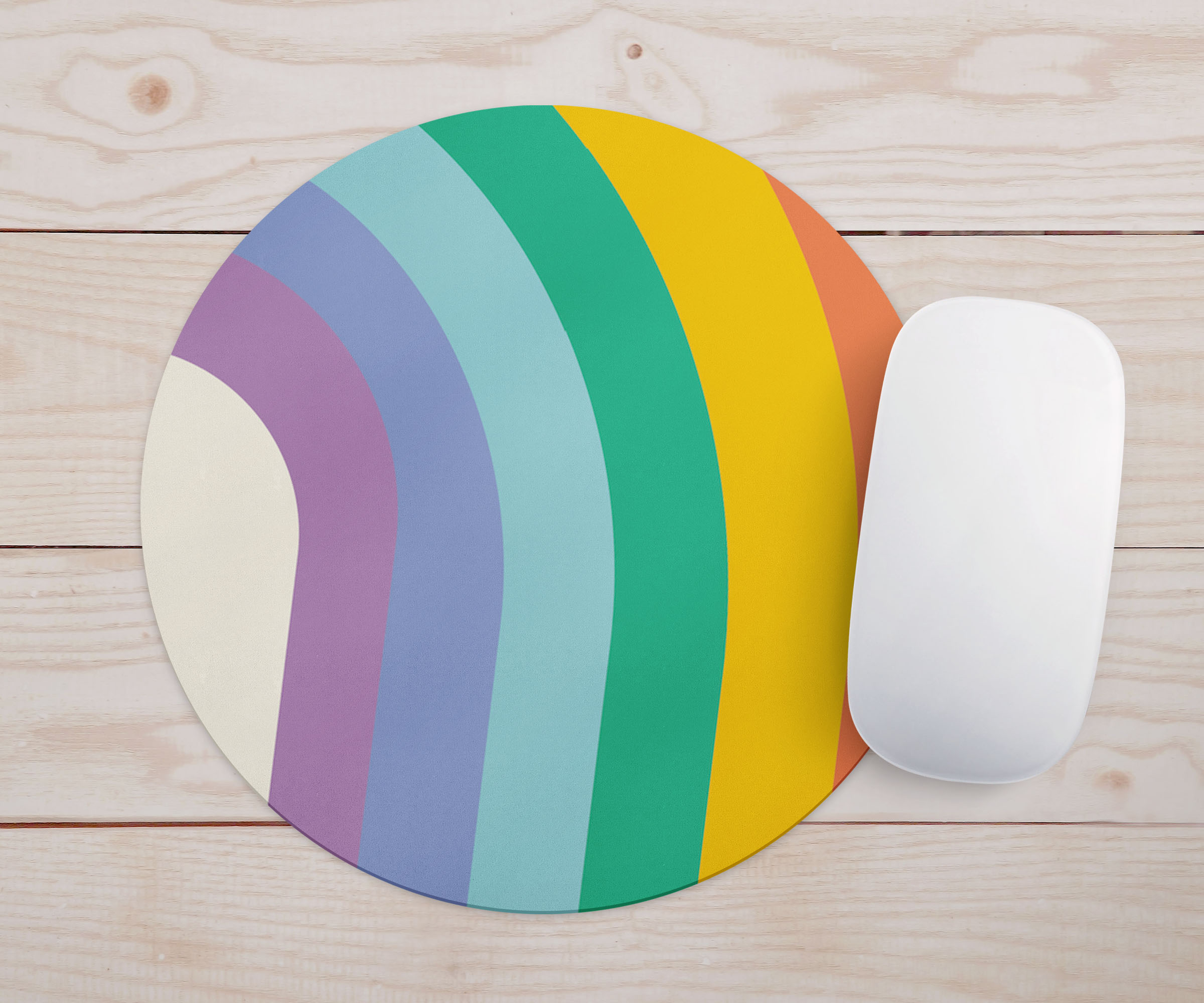 Feblilac Rainbow and Sun Mouse Pad