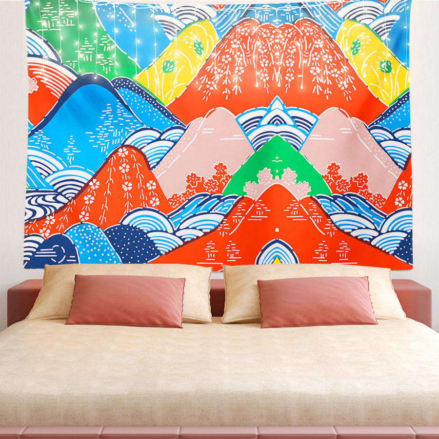 Feblilac Colorful Mountains Tapestry - view 2