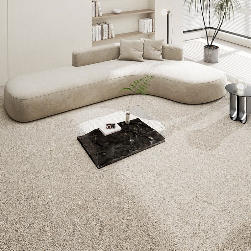Feblilac Nordic Style Rectangular Solid Living Room Carpet