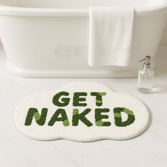 Feblilac Green GET Naked Cloud Tufted Bath Mat