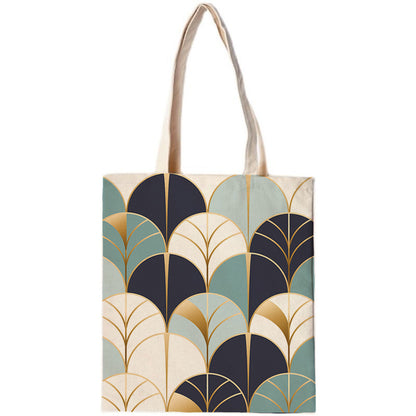 Feblilac Blue Wave Canvas Tote Bag