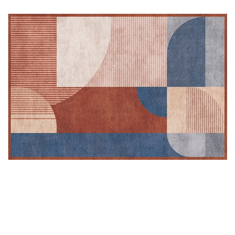 Feblilac Overlapping Geometric Abstract Morandi Living Room Carpet