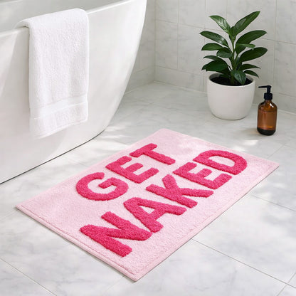 Pink Get Naked Bath Mat