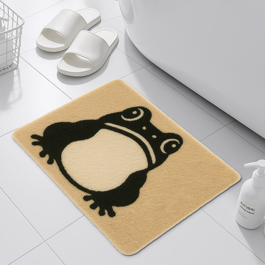 Feblilac Frog Tufted Bath Mat – Bold Amphibian Graphic, Fun & Playful Bathroom Rug - view 3