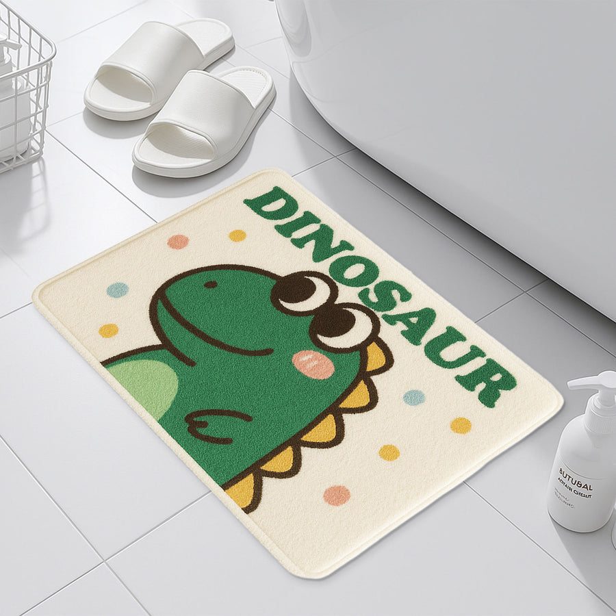 Cute Dinosaur Tufted Bath Mat – Soft, Absorbent, and Non-Slip - view 4