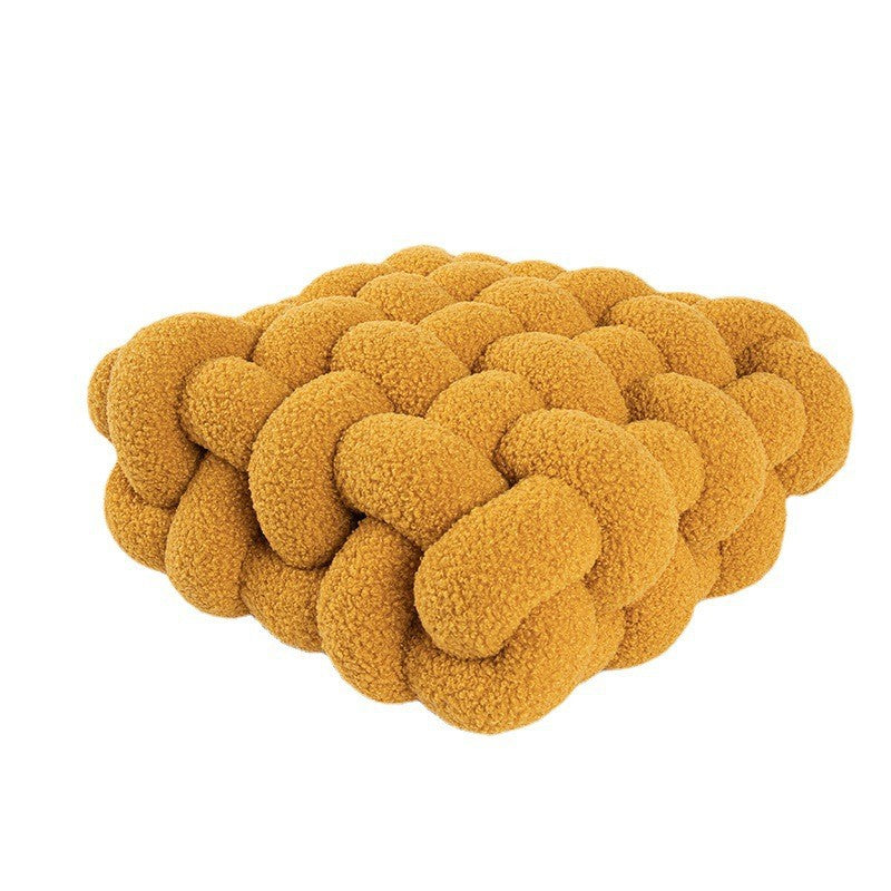 Feblilac Thickened Knotted Cookies Plush Cushion Seat Pads - view 3