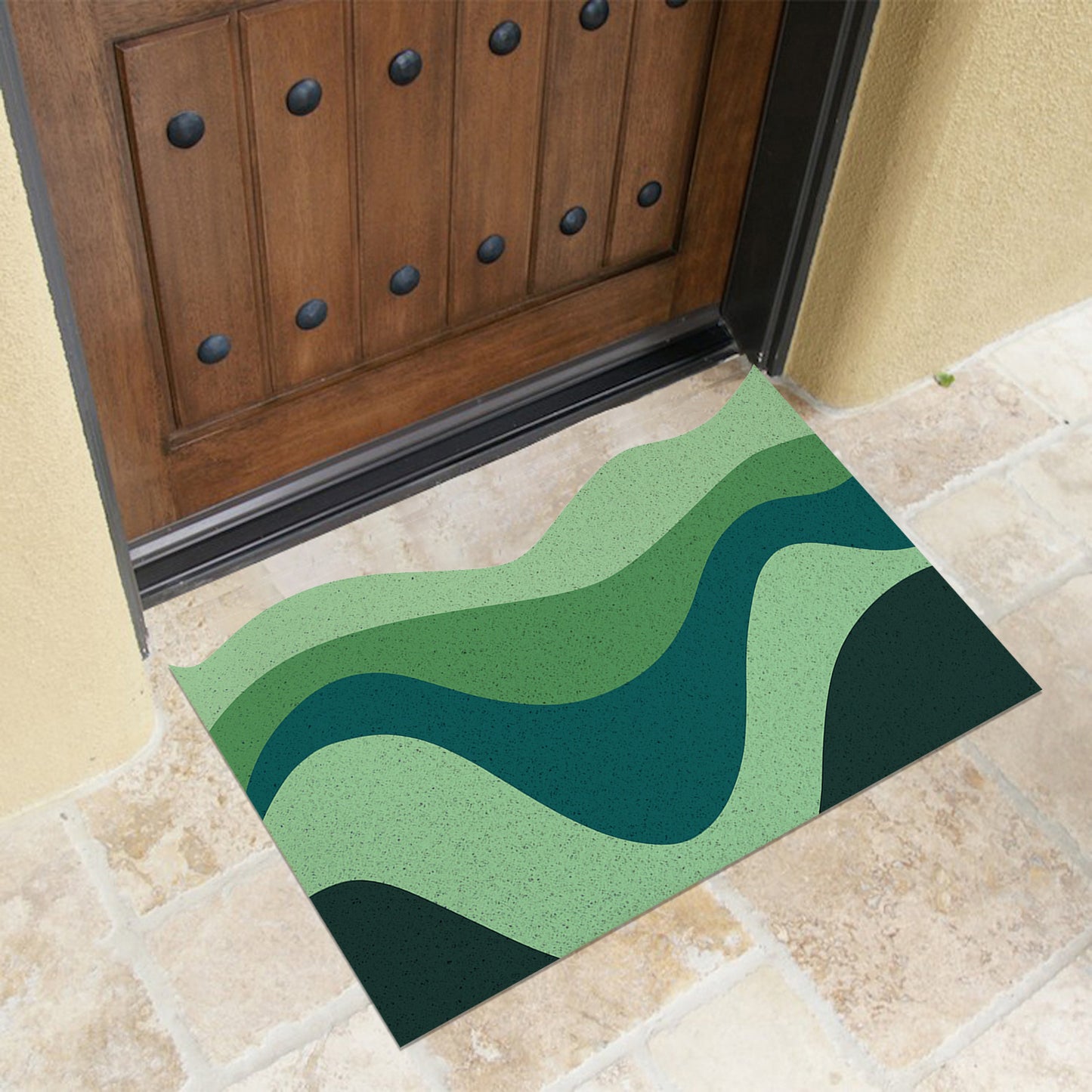 Feblilac Green Series Mountains PVC Coil Door Mat