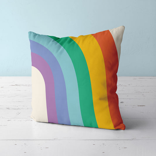 Feblilac Rainbow and Sun Cushion Covers Throw Pillow Covers