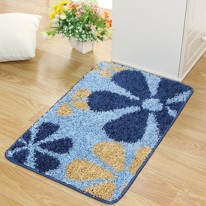 Feblilac Small Petal Flowers Tufted Bath Mat