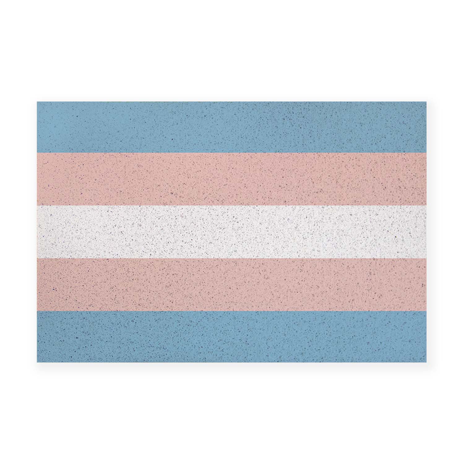 Feblilac Pink Blue White LGBT Flag PVC Coil Door Mat