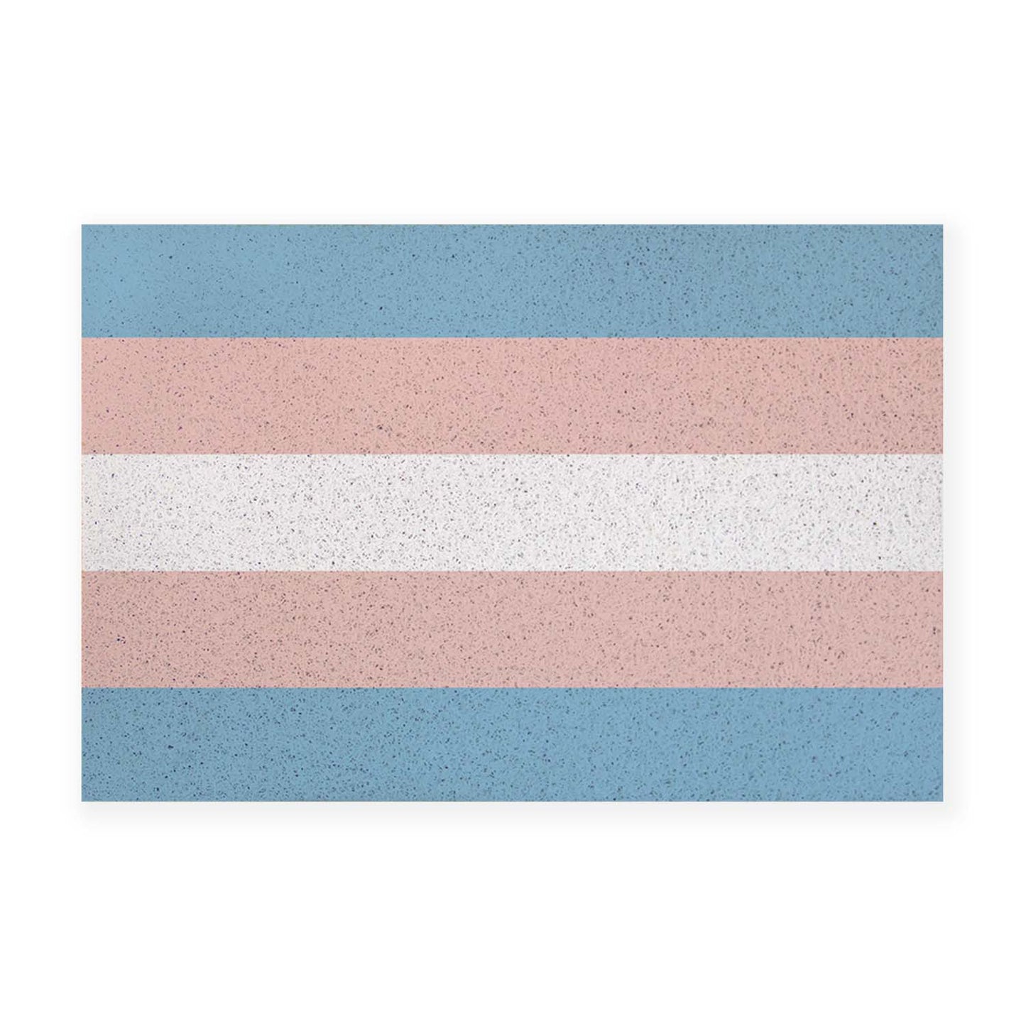 Feblilac Pink Blue White LGBT Flag PVC Coil Door Mat