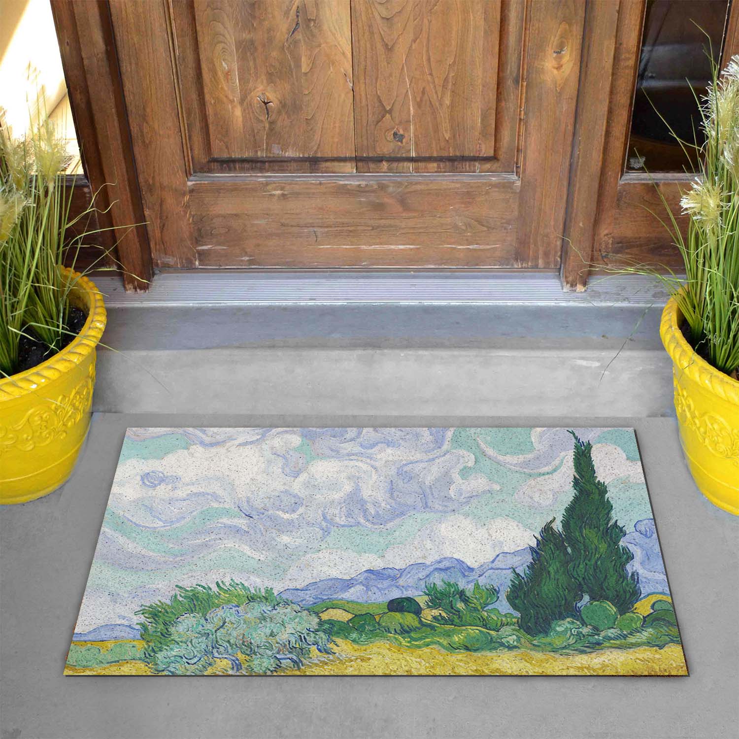 Feblilac Van Gogh's Fields PVC Coil Door Mat