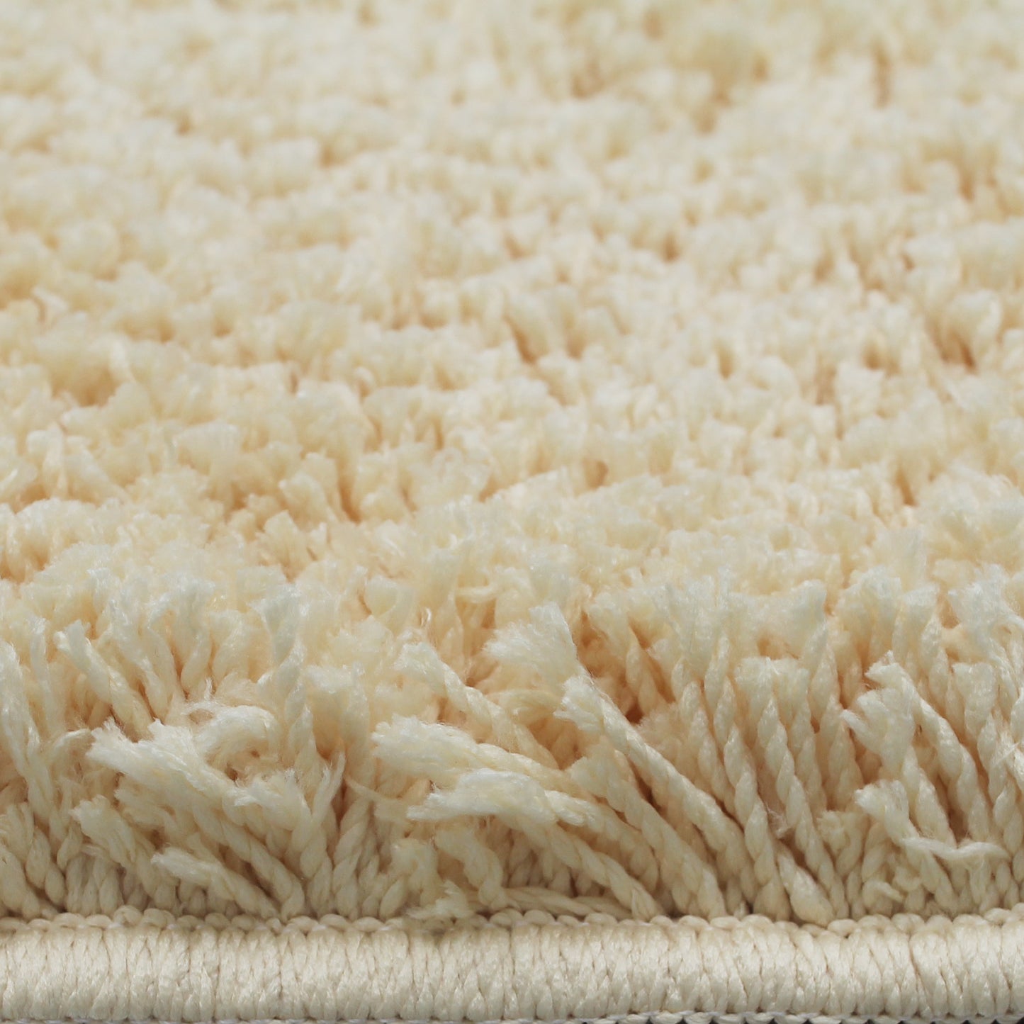 Feblilac Solid 30mm Long Plush Tufted Bath Mat