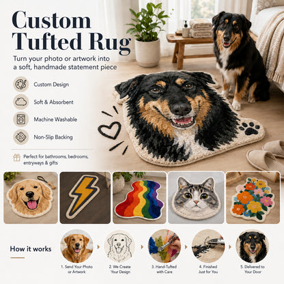 Feblilac Custom Tufted Rug – Personalized Handmade Mat