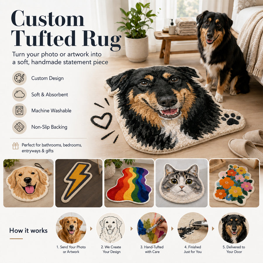 Feblilac Custom Tufted Rug – Personalized Handmade Mat - view 2