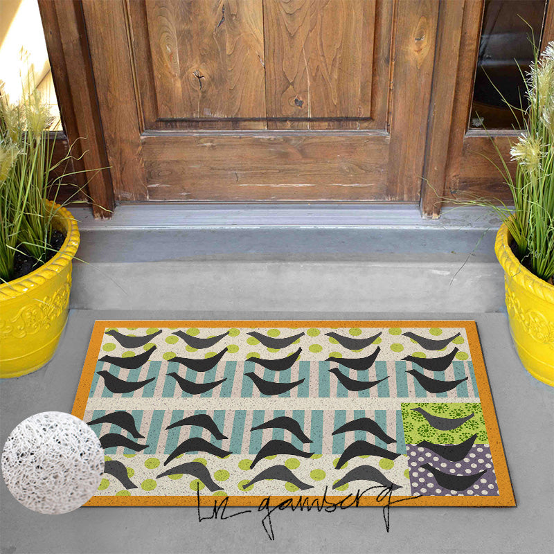 Feblilac Bird Reflections PVC Coil Door Mat by Liz Gamberg Studio from US - view 2