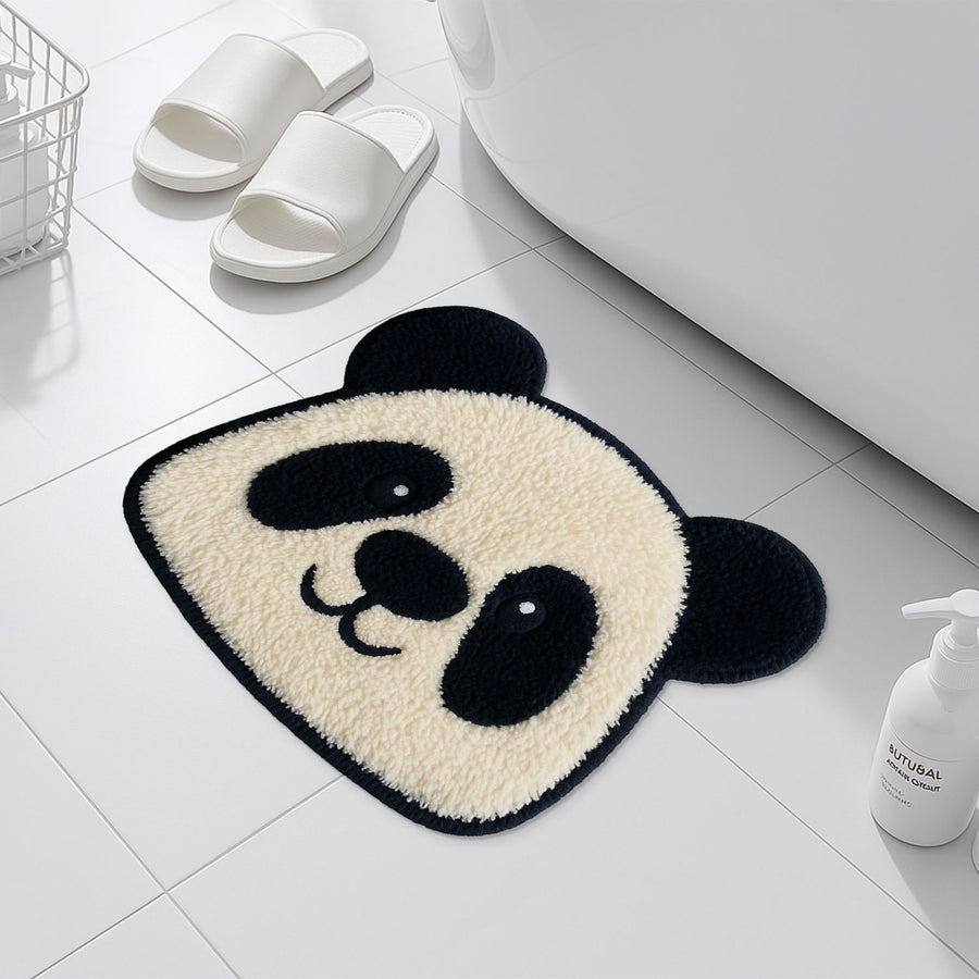 Feblilac Cute Cartoon Panda Bathroom Mat - view 3