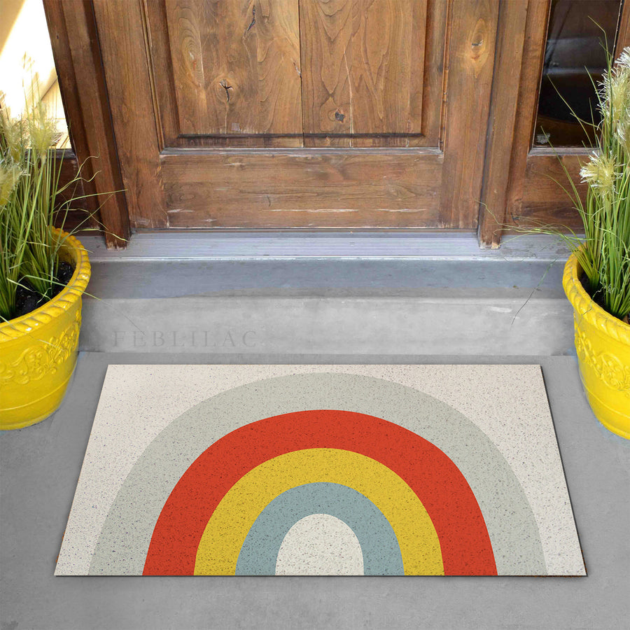 Feblilac Super Big Rainbow PVC Coil Door Mat - view 2