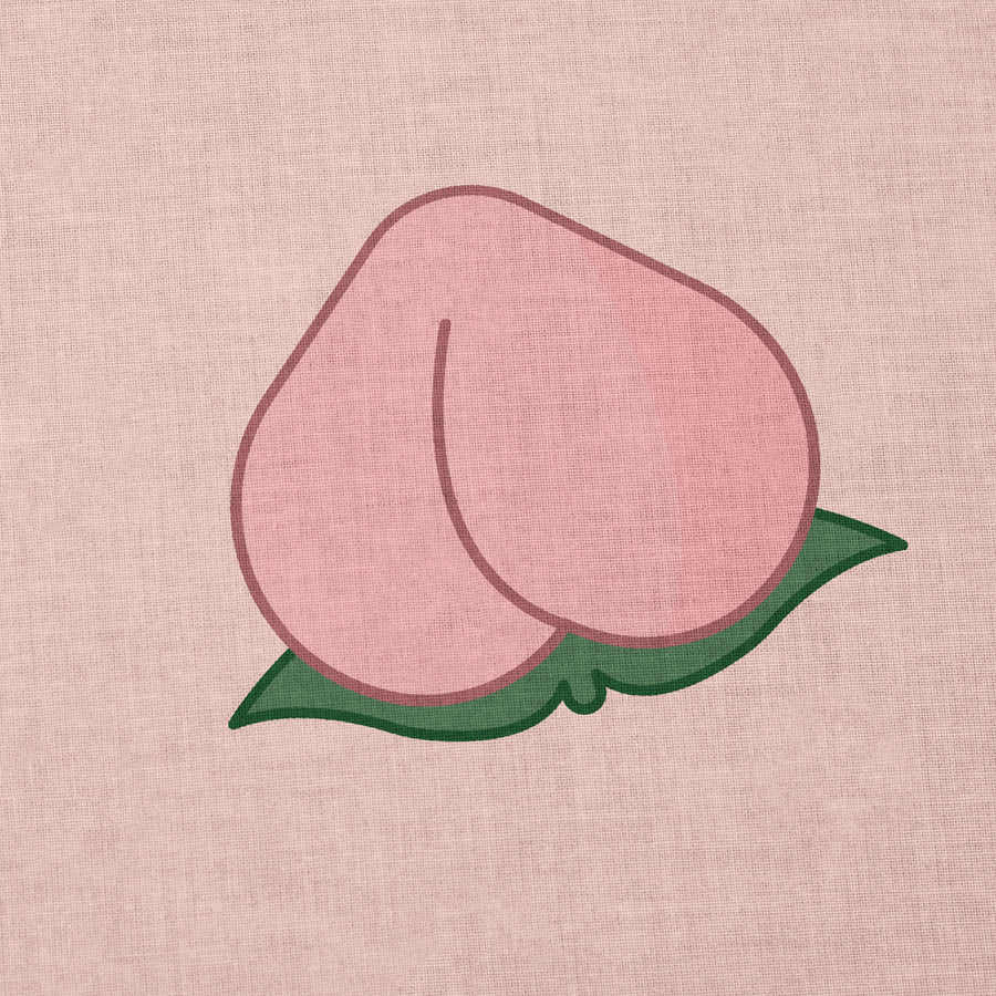 Feblilac Peach Door Curtain | Cute Room Divider Curtain - view 2