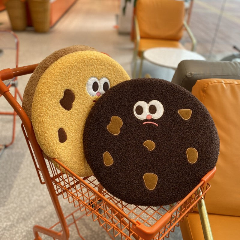 Feblilac Cute Cookie Teddy Velvet Memory Foam Cushion - view 2