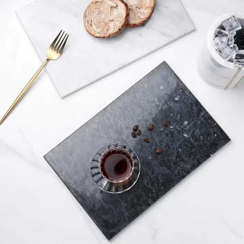 Feblilac Marble Cosmetic Storage Tray Bathroom Storage Tray - view 2