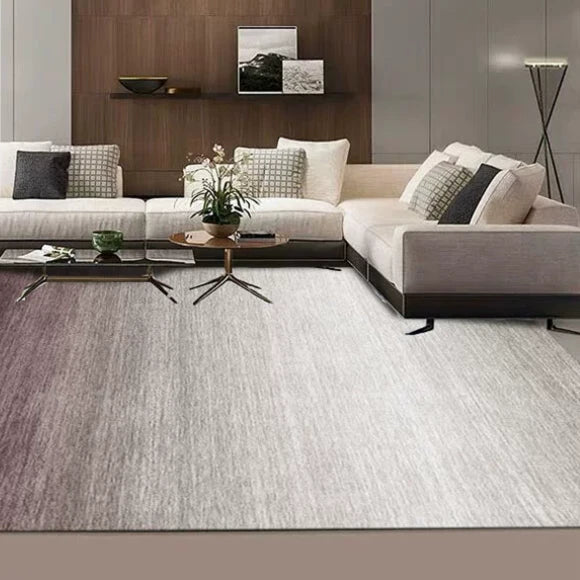 Feblilac Nordic Style Rectangular Simple Gradient Solid Living Room Carpet - view 4
