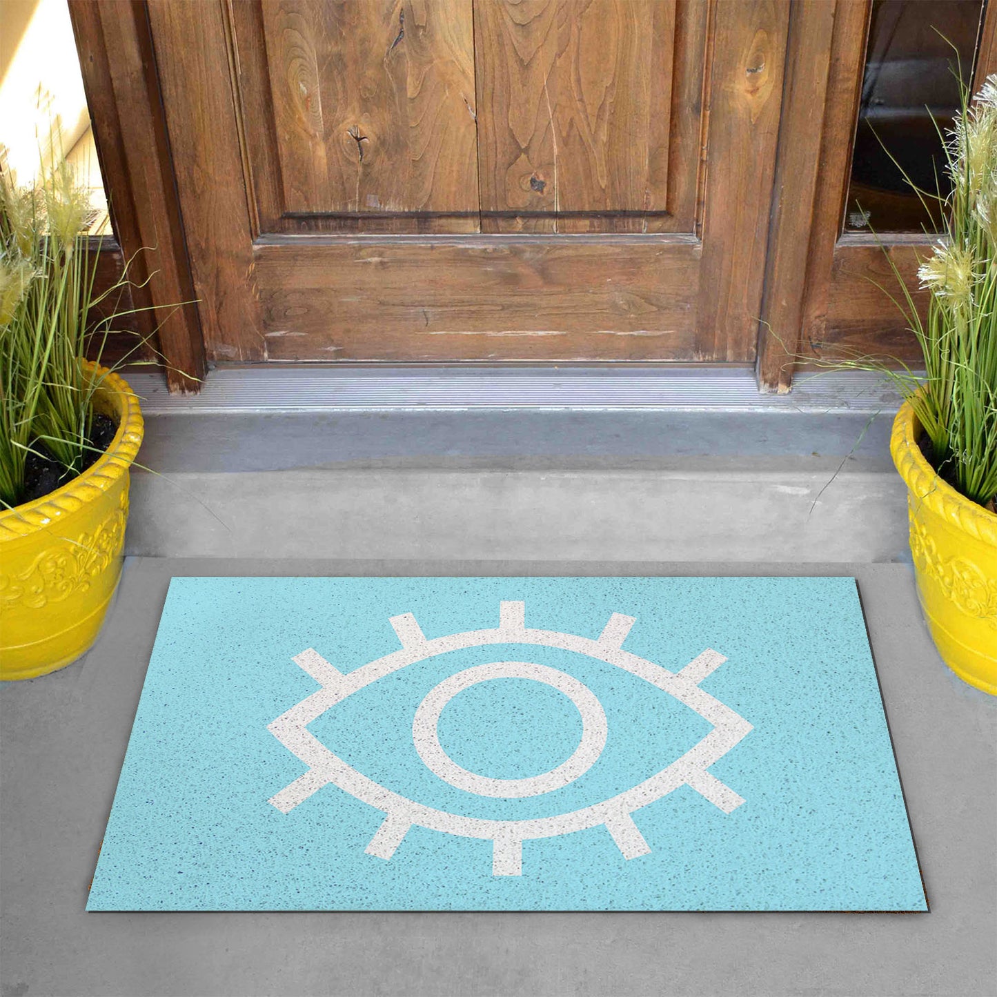 Feblilac the Eye of the Blue Devil PVC Coil Door Mat