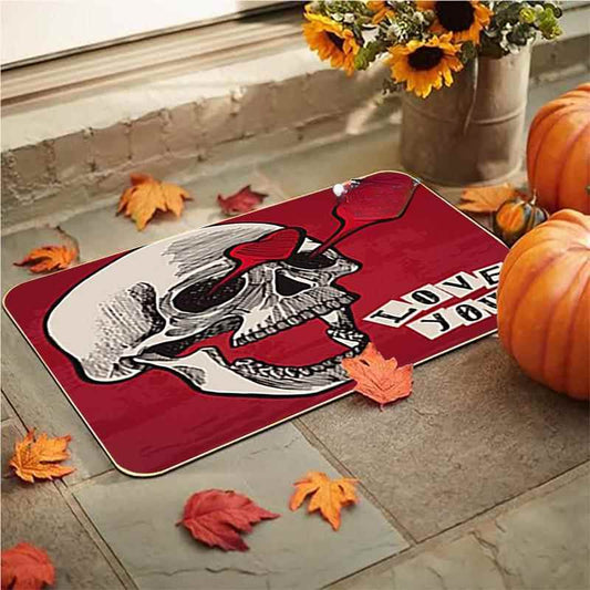 Feblilac  Halloween Two Eyes Rest Assured Grimace Thriller PVC Coil Door Mat