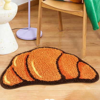 Feblilac Croissant Tufted Bath Mat