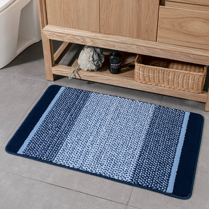 Feblilac Gradient Stripes Tufted Bath Mat