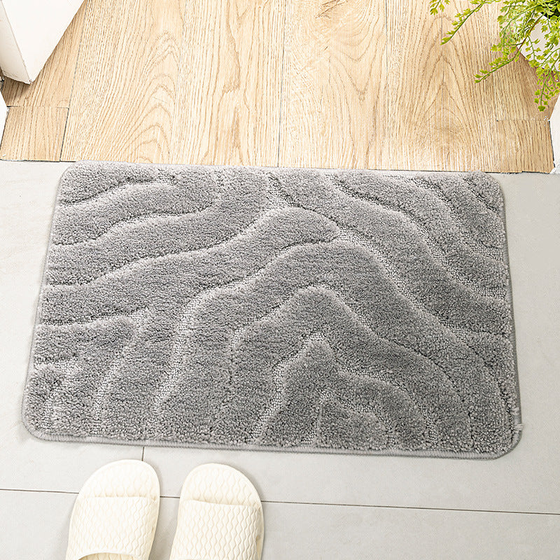 Feblilac Solid Geometric Pattern Tufted Bath Mat - view 4