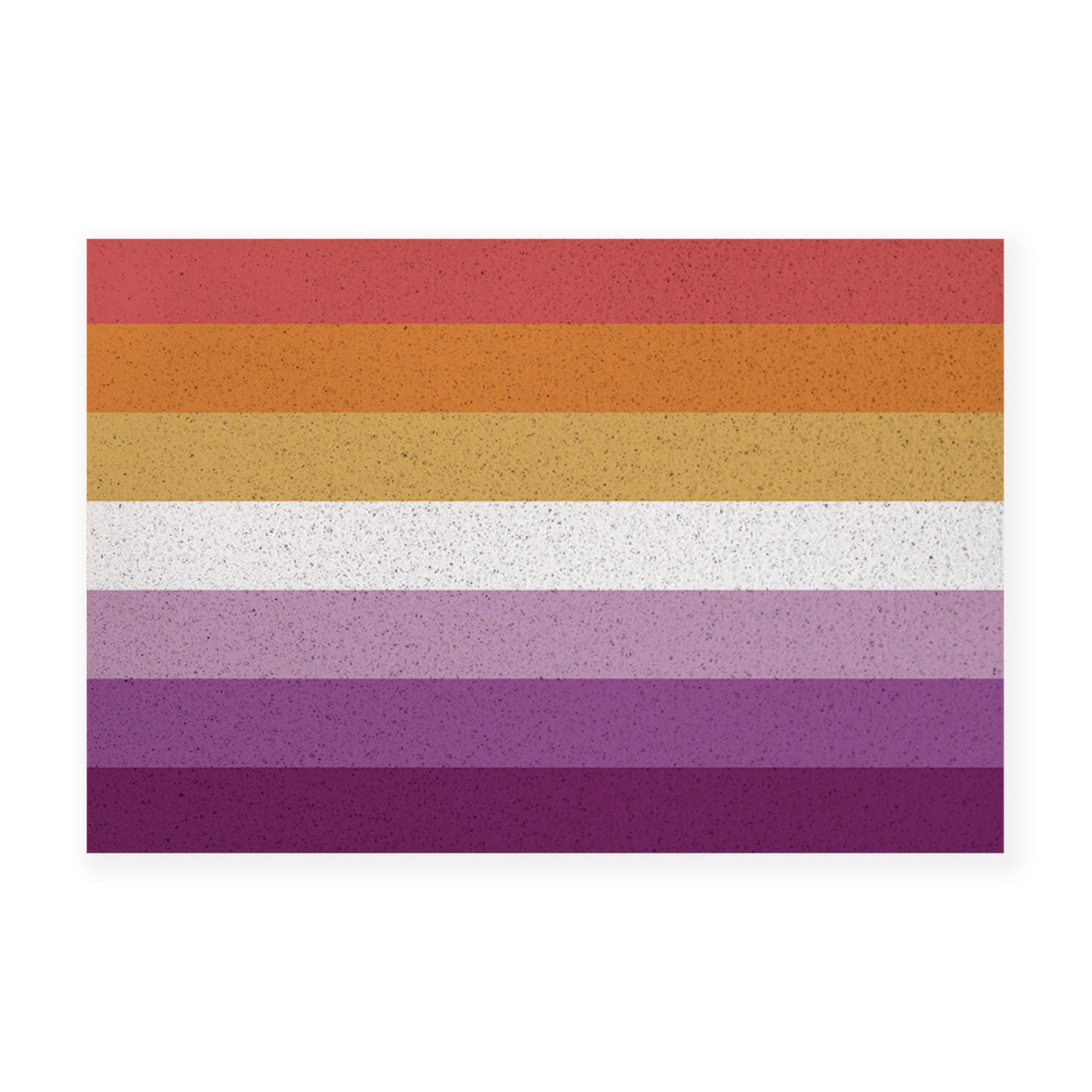 Feblilac Purple and Red LGBT Flag PVC Coil Door Mat