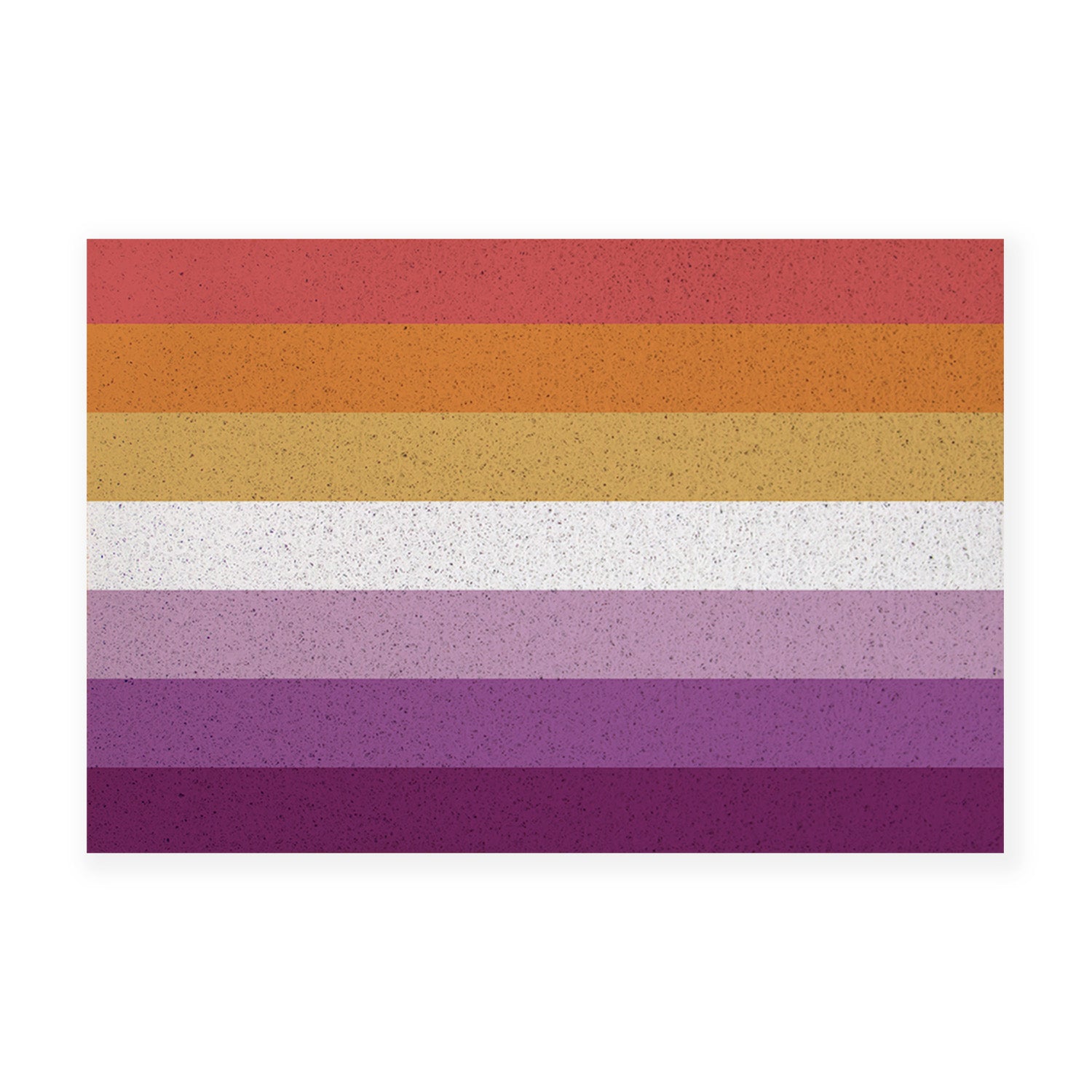 Feblilac Purple and Red LGBT Flag PVC Coil Door Mat