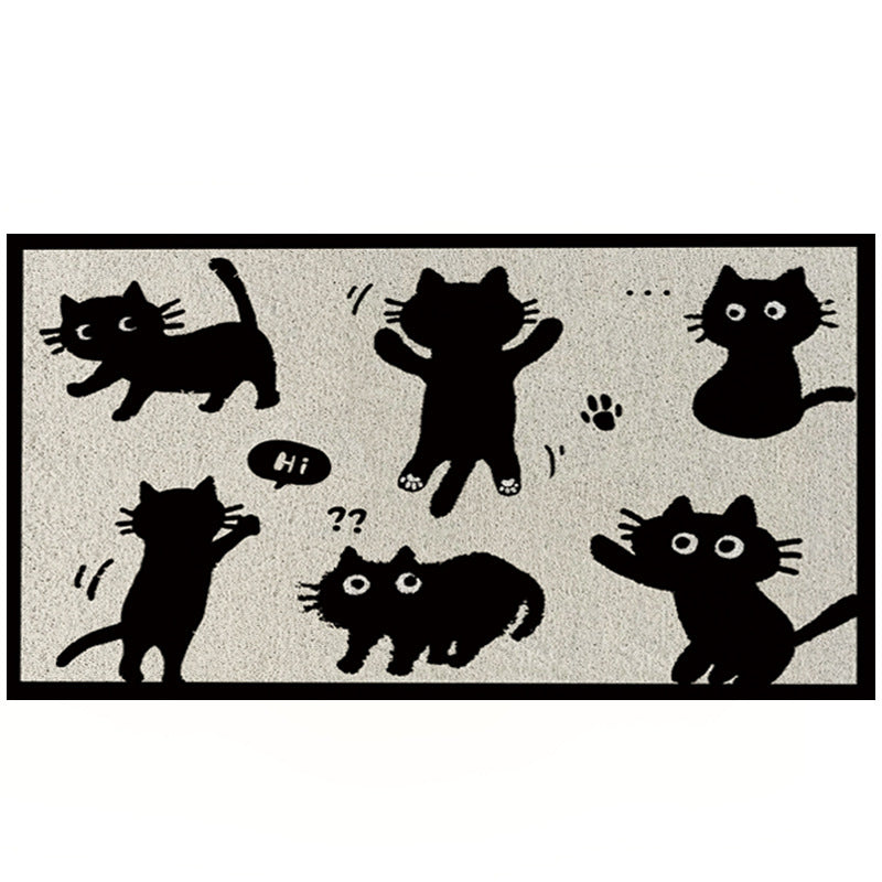 Feblilac say hi cats door mat