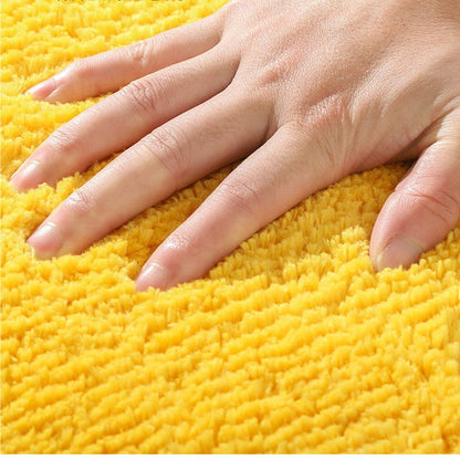 Feblilac Cute Fruit Pineapple Tufted Bath Mat