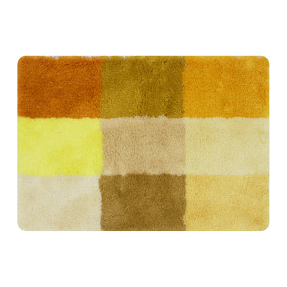 Feblilac Nine Colors Checkerboard Tufted Bath Mat