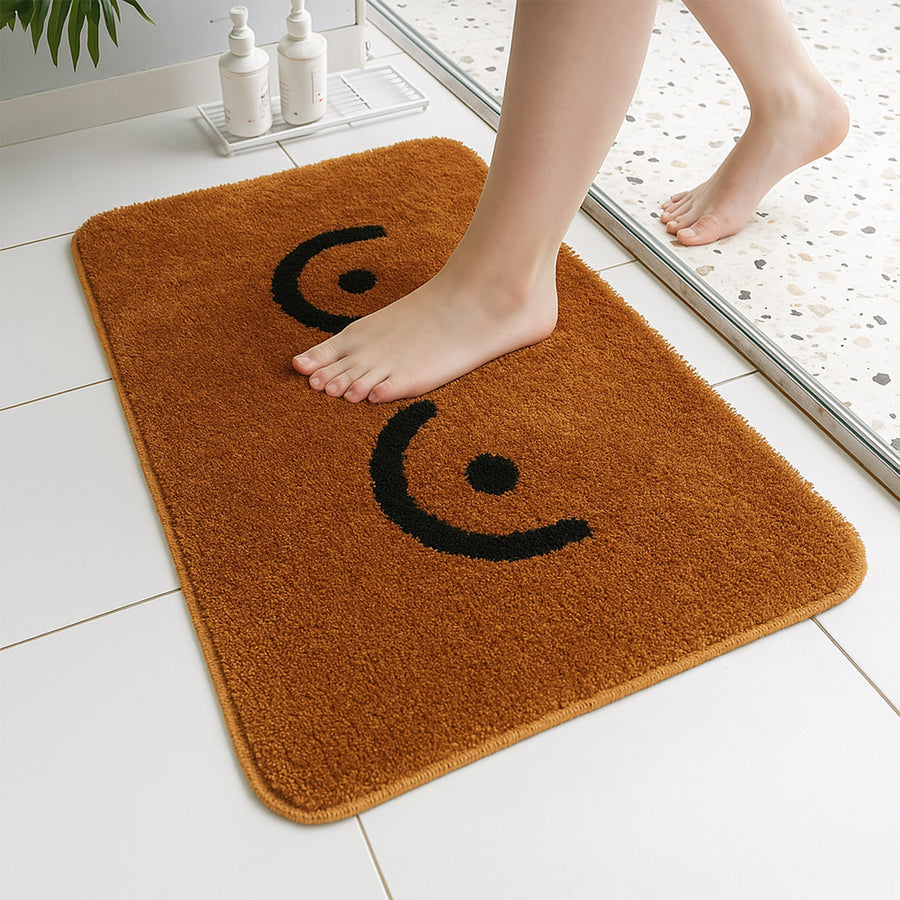 Feblilac Cute Naked Brown Boobs Bath Mat for Bathroom - view 3