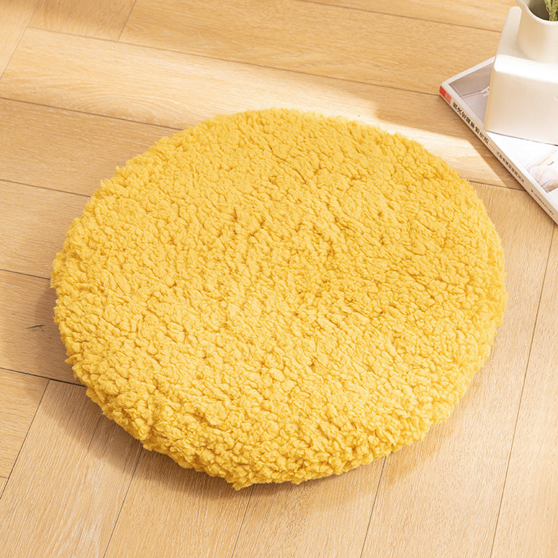 Feblilac Round Solid Plush Cushion - view 4