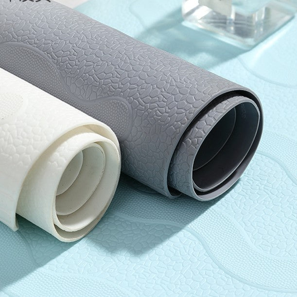Feblilac Solid Wavy Pattern TPE Anti Slip Bathroom Mathtub Mats - view 4