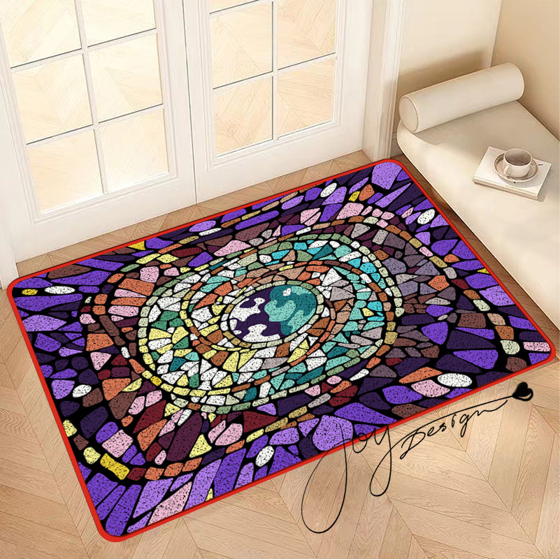 Feblilac Eyes in the Sky Geometric Nylon Door Mat - view 3