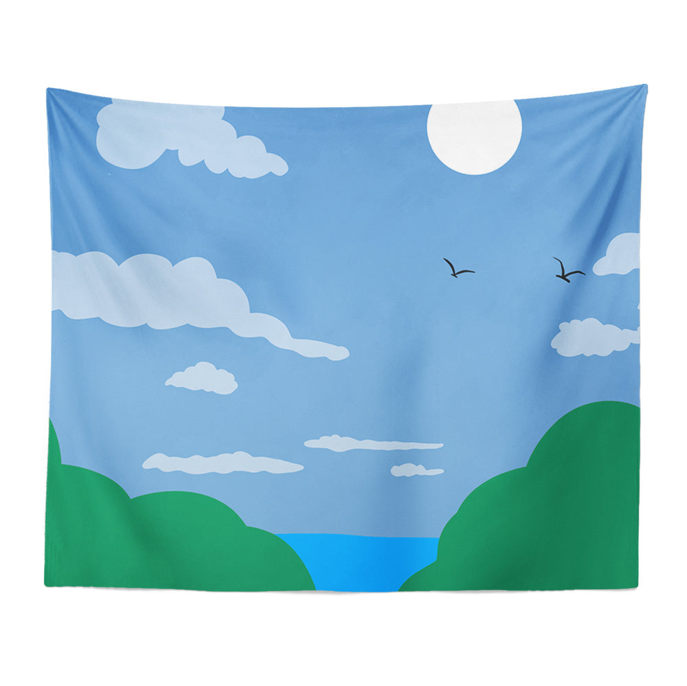 Feblilac Trail into the Desert Tapestry Wall Decor