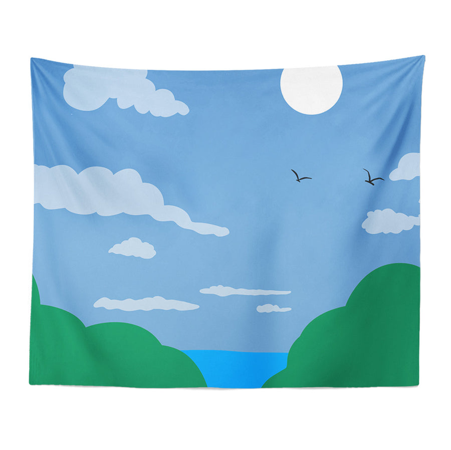 Feblilac Trail into the Desert Tapestry Wall Decor - view 3
