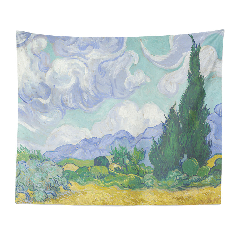 Feblilac Van Gogh's Fields Tapestry