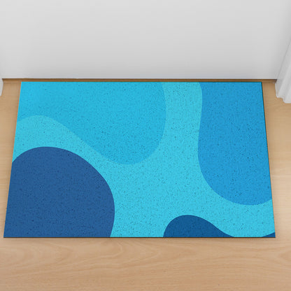 Feblilac Blue Wave Coast PVC Coil Door Mat