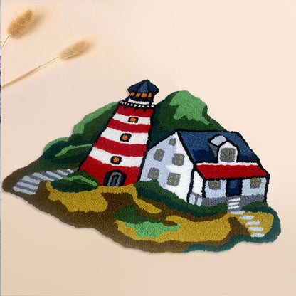 Feblilac Lighthouse Tufted Bath Mat