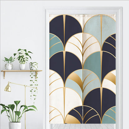 Feblilac Blue Wave Door Curtain