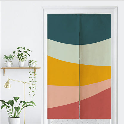 Feblilac Five Color Mountain Door Curtain