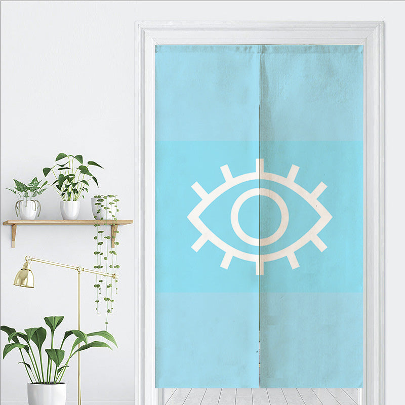 Feblilac the Eye of the Blue Devil Door Curtain