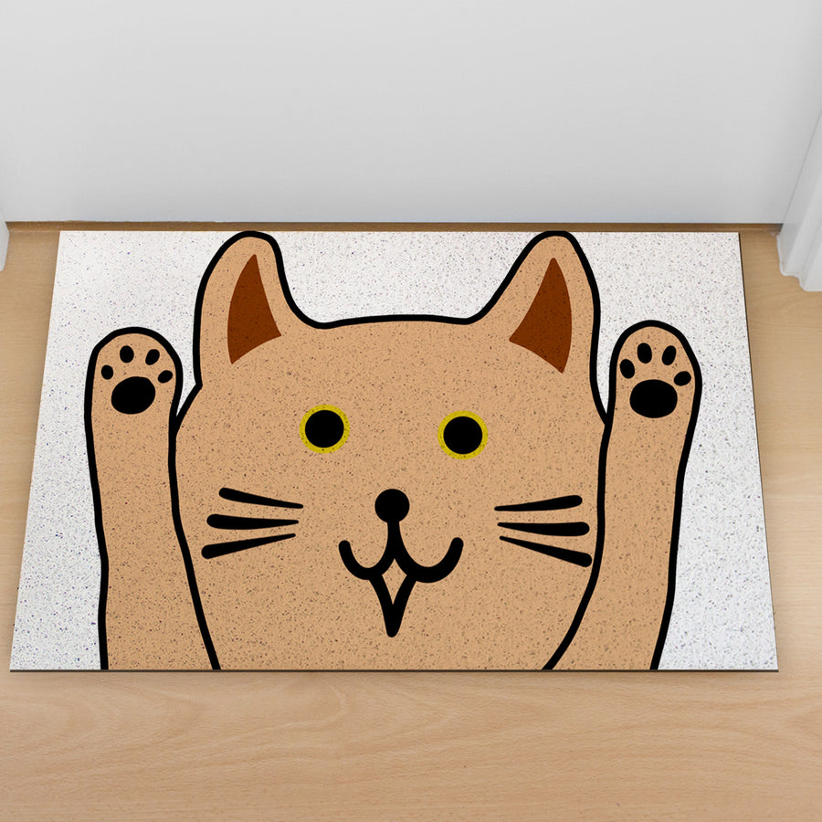 Feblilac Surrender Cute Cat PVC Coil Door Mat - view 3