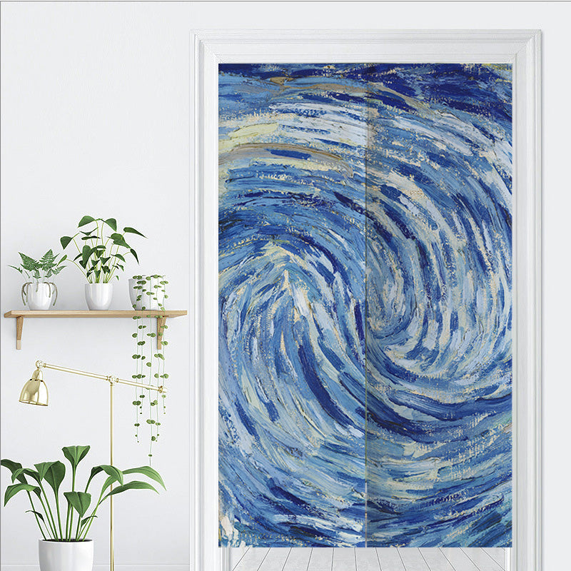 Feblilac Starry Night Door Curtain